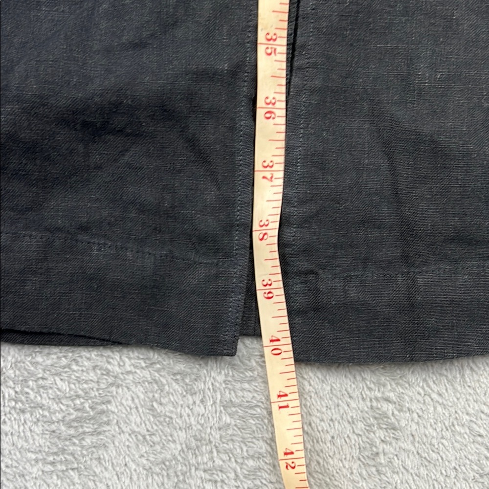 NEW MATE The Label M‎ 100% Organic Linen Black Tank Center Seam Dress - Picture 4 of 12